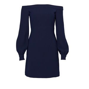 Jill Jill Stuart Navy off the shoulder dress